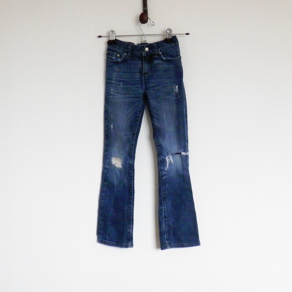 🌼 77Kids Distressed,  Boot Jeans Size 8 Adj…